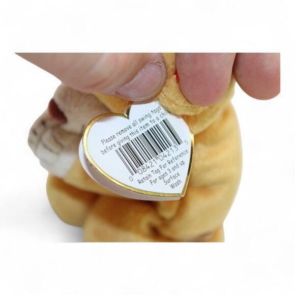 Ty Beanie Baby Hope Praying Bear Plush Toy 1998 Soft Collectible Tan Stuffed Ani - Picture 7 of 7